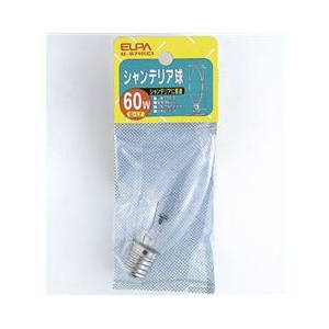 エルパ シャンデリア球 E17口金 60W クリア 1個入り G-67H(C) エルパ シャンデリア球 E17口金 60W クリア 1個入り G-67H(C)