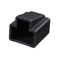 サンワサプライ RJ-45プラグカバー ブラック ADT-RJCVR2