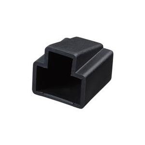 サンワサプライ RJ-45プラグカバー ブラック ADT-RJCVR2-イメージ1