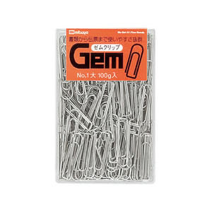 ミツヤ ゼムクリップ 大 100g 220本×10 FC12900-GM-1000-イメージ1