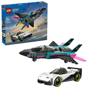 レゴジャパン LEGO シティ 60489 ジェット機とスポーツカーのスピード対決 60489ｼﾞｴﾂﾄｷﾄｽﾎﾟ-ﾂｶ-ﾀｲｹﾂ-イメージ1