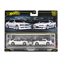 マテル JHW57 ホットウィール プレミアム2パック トヨタ チェイサー JZX 100 / 1989 トヨタ スープラ HW2Pﾄﾖﾀﾁｴｲｻ-JZX100ｽ-ﾌﾟﾗ89