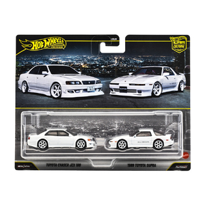 マテル JHW57 ホットウィール プレミアム2パック トヨタ チェイサー JZX 100 / 1989 トヨタ スープラ HW2Pﾄﾖﾀﾁｴｲｻ-JZX100ｽ-ﾌﾟﾗ89-イメージ1