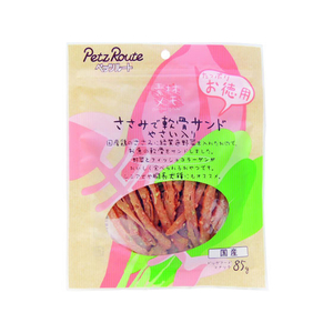 ペッツルート 素材メモ ささみで軟骨サンド やさい入り お徳用 85g FC07536-イメージ1