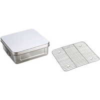 エムテートリマツ MT/18-8 蓋付 天ぷらバット用網 FCL0257-026509004