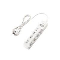 エレコム 一括&個別スイッチ付 省エネタップ(4個口・2．0m) ホワイト T-E7A-2420WH