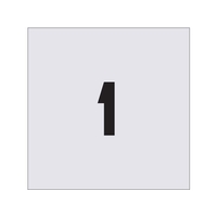アイマーク ステンシル 1 文字サイズ50×40mm FC136JA-4341198