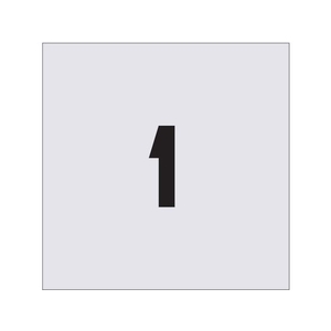 アイマーク ステンシル 1 文字サイズ50×40mm FC136JA-4341198-イメージ1
