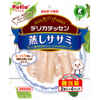 ペティオ デリカテッセン 蒸しササミ 2本入×4パック ﾃﾞﾘｶﾃﾂｾﾝﾑｼｻｻﾐ2ﾎﾝX4P