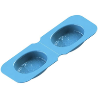 江部松商事 EBM/アサヒ ソフト食シリコン型 ハンバーグ型 AHA-B ブルー FC449LB-0897300