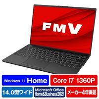 富士通 ノートパソコン e angle select LIFEBOOK ピクトブラック FMVU90H1BE