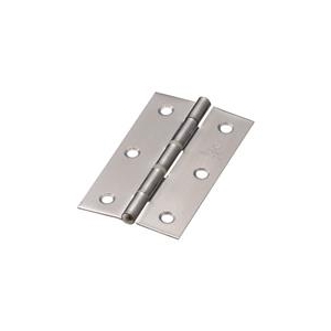 トラスコ中山 TRUSCO　ステンレス製中厚蝶番　ナイロンリング入　全長76mm ST-999NR-76HL-イメージ1
