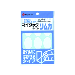 ニチバン マイタックラベル リムカ 23×34mm 9片×10シート F802678-ML-R4-イメージ1