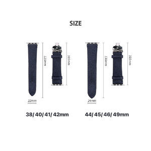 ABBI SIGNATURE Apple Watch用MARGOTイタリアンレザーバンド(49/46/45/44/42mm) ブラック ABS27683AW-イメージ15