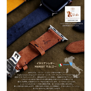 ABBI SIGNATURE Apple Watch用MARGOTイタリアンレザーバンド(49/46/45/44/42mm) ブラック ABS27683AW-イメージ5