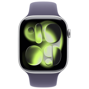 Apple Apple Watch Series 11 シルバーアルミニウムケースとパープルフォグスポーツバンド - M/L MFCR4J/A-イメージ1