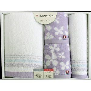 林 泉州・今治 日本のタオルギフト 藤紫PURPLE ｾﾝｼﾕｳｲﾏﾊﾞﾘGI303605-イメージ1