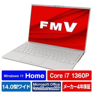 富士通 ノートパソコン e angle select LIFEBOOK フロストグレー FMVU90H1HE-イメージ1