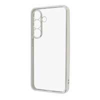 レイアウト Galaxy S25用Like standard 精密設計 カメラ保護 衝撃吸収 バンパー メタリック TPUソフトケース シルバー RT-GS25PFC2/SVM