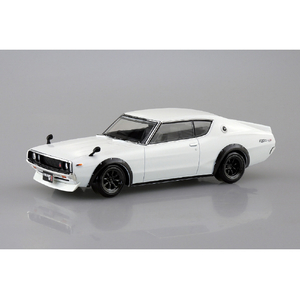 アオシマ 1/32 ニッサン C110スカイラインGT-R カスタム(ホワイト) ザ・スナップキット No.18-SP2 Aｽﾅﾂﾌﾟ18SP2C110GTRｶｽﾀﾑW-イメージ2