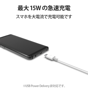 エレコム 極細USB Type-Cケーブル(2．0m) ホワイト MPA-ACX20WH2-イメージ3