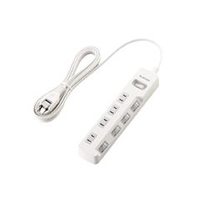 エレコム 一括&個別スイッチ付 省エネタップ(4個口・3．0m) ホワイト T-E7A-2430WH