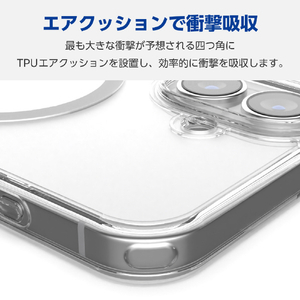 エレコム iPhone 16用ハイブリッドケース MAGKEEP ホワイト PM-A24AMAG02WH-イメージ6