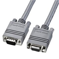 サンワサプライ ディスプレイ延長ケーブル（複合同軸・アナログRGB・延長・2m） ライトグレー KB-CHD152FK2