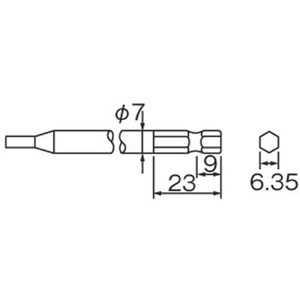 デルボ 電動ドライバー　精密小ねじ用　全長２３６ｍｍ適合小ねじ１．０～３．０ｍｍ（５７６８４） DLV7020-イメージ4