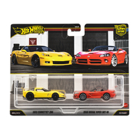 マテル JHW54 ホットウィール プレミアム2パック 2012 コルベット Z06 / 2003 ダッジバイパー SRT-10 HW2PｺﾙﾍﾞﾂﾄZ06ﾀﾞﾂｼﾞSRT10