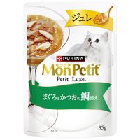 ネスレピュリナペットケア モンプチ プチリュクス ジュレ まぐろとかつおの鯛添え 35g ﾌﾟﾁﾘﾕｸｽｼﾞﾕﾚﾏｸﾞﾛﾄｶﾂｵﾉﾀｲ35G