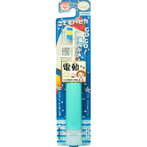 ●電動歯ブラシ。 ●こどもハピカ ブルー。 ●安心・安全の日本製。 ●デュポン Tynex ナイロンを使用。毛先丸加工。 ●40%(ミニマム社比)薄くなったブラシヘッドがお口のすみずみまで届いてきれい