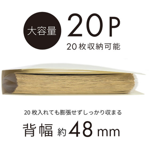 ハピラ 色紙収納ファイル ケース付 20ポケット FCG028Z-PF001-イメージ2
