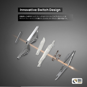Mistel Barocco Mistel AirOne Pro(日本語配列 / Cherry MX ULP - クリッキー) ブラック ML-MD68PRO-J-CL/BK-イメージ11