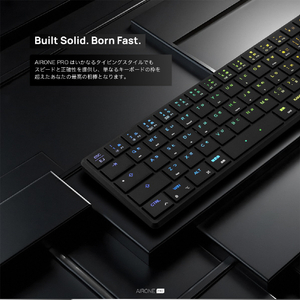 Mistel Barocco Mistel AirOne Pro(日本語配列 / Cherry MX ULP - クリッキー) ブラック ML-MD68PRO-J-CL/BK-イメージ9