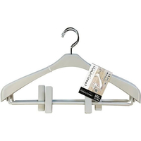 シンコハンガー モノクローゼット スーツハンガースリムクリップ グレー 2本組 FC706MR