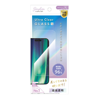 トリニティ iPhone 16/15/15 Pro/14 Pro用動画に最適 超透明 画面保護強化ガラス AM-IP24M2-GLS-PARCC