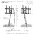 ナカムラ ～80V型対応 WALL SEVENSTAND A2 STAINLESS フラット ラージタイプ EQUALS・WALLシリーズ ステンレス WLTVP6316F-イメージ15