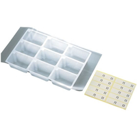 江部松商事 EBM/使い捨て 検食容器トレーセット 9穴 100枚入 FC903LM-4875110