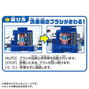 タカラトミー プラレール J-33 アクションタウン ぐるぐる洗車場 Pﾚ-ﾙJ33ｱｸｼﾖﾝﾀｳﾝｸﾞﾙｸﾞﾙｾﾝｼﾔ-イメージ6