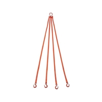 トラスコ中山 TRUSCO/4本吊ベルトスリングセット 25mm幅X2m FC369YW-2580320