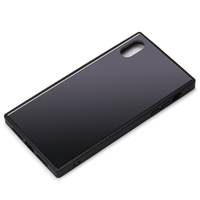 PGA iPhone XS Max用 ガラスハイブリッドケース ブラック PG-18ZGT01BK