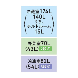 東芝 【右開き】326L 3ドア冷凍冷蔵庫 VEGETA マットホワイト GR-Y33SC(WU)-イメージ8