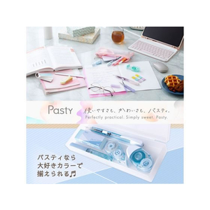 プラス Pasty 携帯はさみ フッ素コート ブルー FC376PA-3658/SC-100P-イメージ7