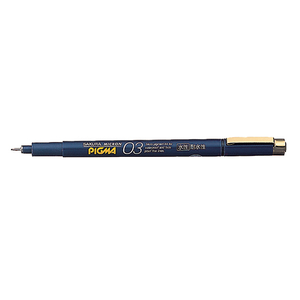サクラクレパス ピグマ03 顔料水性ペン 黒 F803118-ESDK03#49-イメージ1