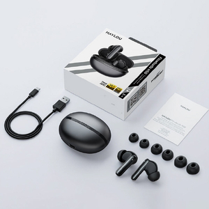 Haylou Flowbuds N50 ノイズキャンセリング完全ワイヤレスイヤホン Black HL-HT02-BK-イメージ14