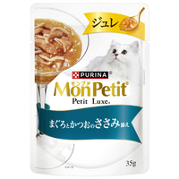 ネスレピュリナペットケア モンプチ プチリュクス ジュレ まぐろとかつおのささみ添え 35g ﾌﾟﾁﾘﾕｸｽｼﾞﾕﾚﾏｸﾞﾛﾄｶﾂｵｻｻﾐ35G