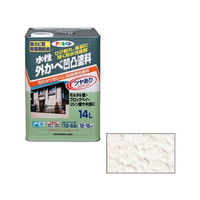 アサヒペン 水性外かべ凹凸塗料ツヤあり 14L アイボリー FC949PN
