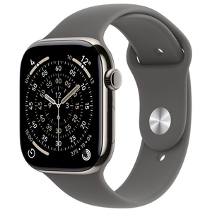 Apple Apple Watch Series 11 ナチュラルチタニウムケースとストーングレイスポーツバンド - S/M MFCW4J/A-イメージ1