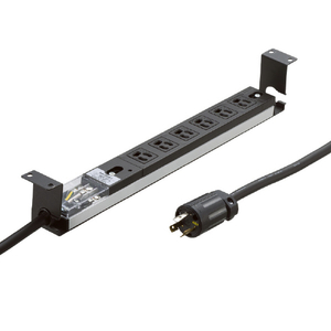 サンワサプライ サーバーラック用コンセントバー1U(20A) ブラック TAP-SVSL206-1U-イメージ2